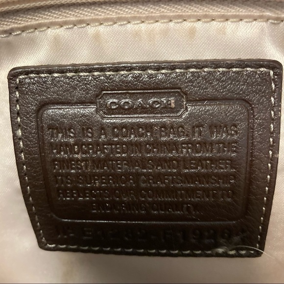 COACH Penelope Soft Pebbled Turnlock Carryall Deep Brown Tote Bag - Picture 6 of 9